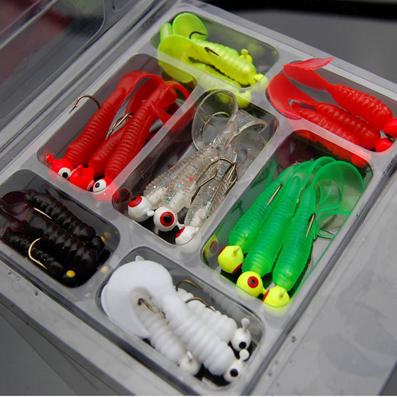 21Pcs/Set Mini Soft Fishing Lu - Fishing Lure Soft Plastic ulasan dan harga