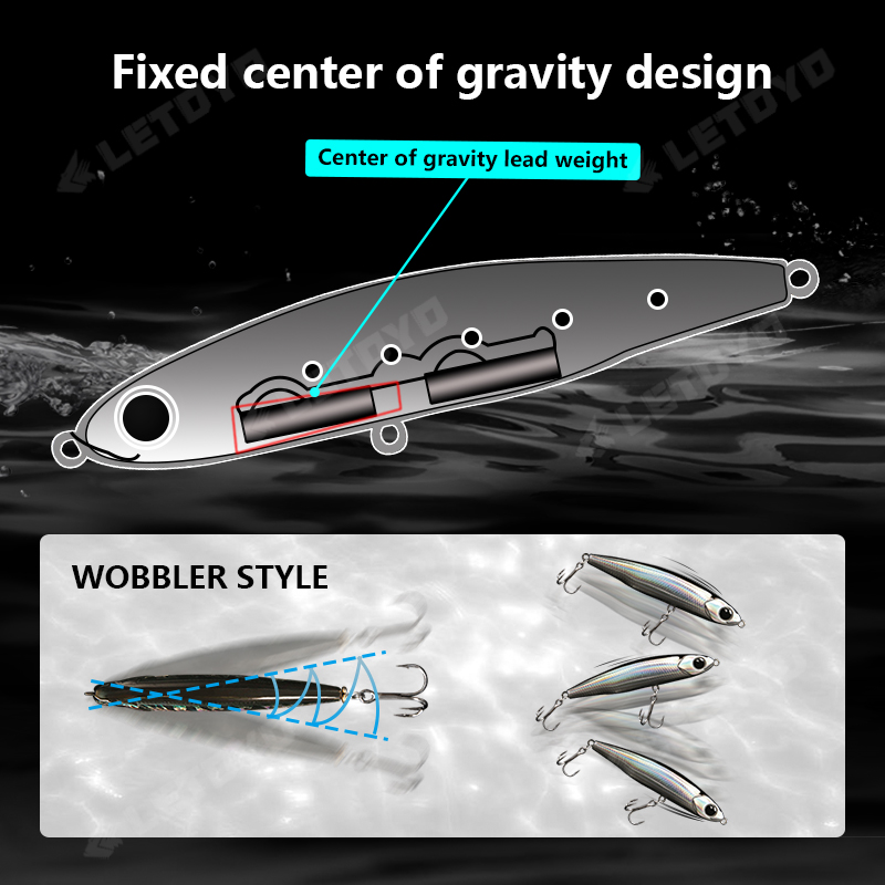 LETOYO Sinking Pencil 17g 12g- - Fishing Lure Spinnerbait ulasan dan harga