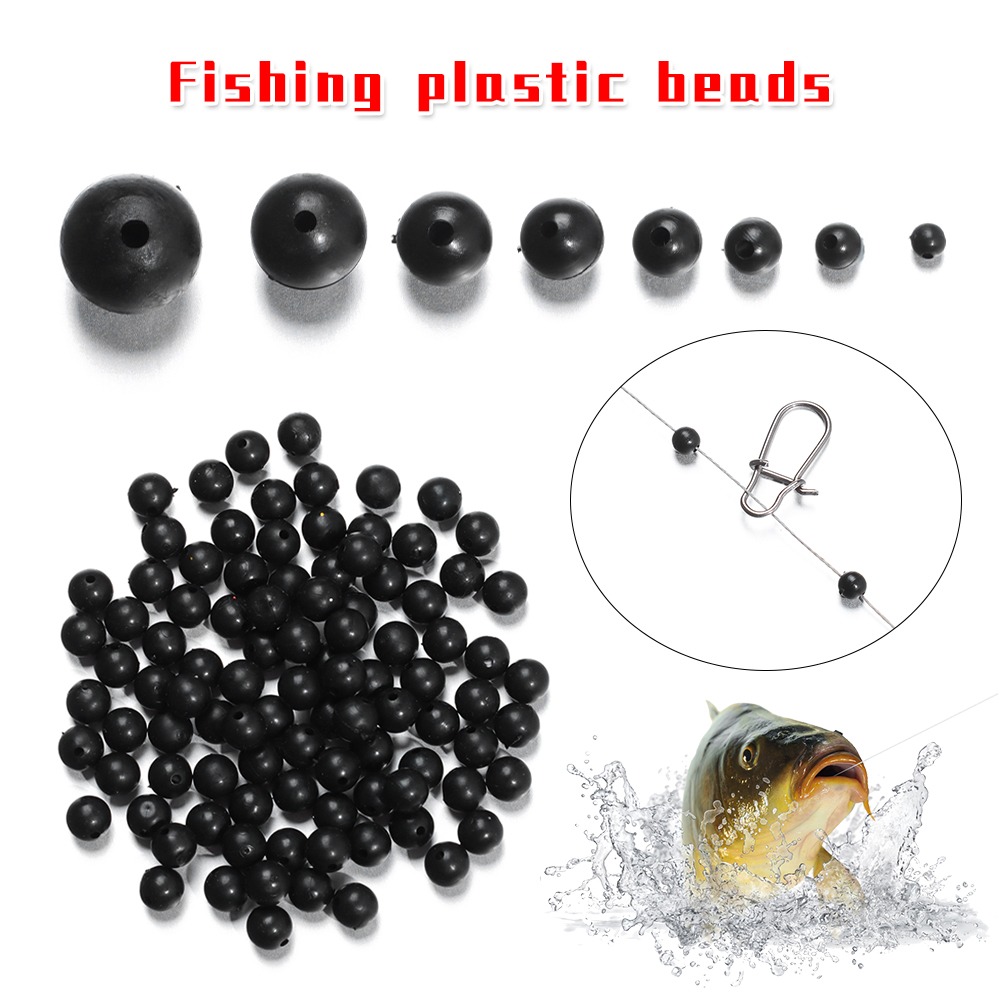 100pcs/lot Fishing Beads Space - Fishing Lure Soft Plastic ulasan dan harga