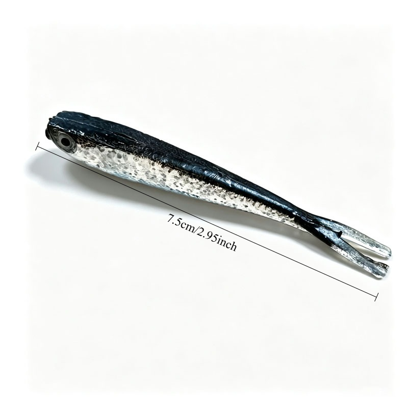 10/20/30Pcs Split Tail Minnow  - Fishing Lure Soft Plastic ulasan dan harga