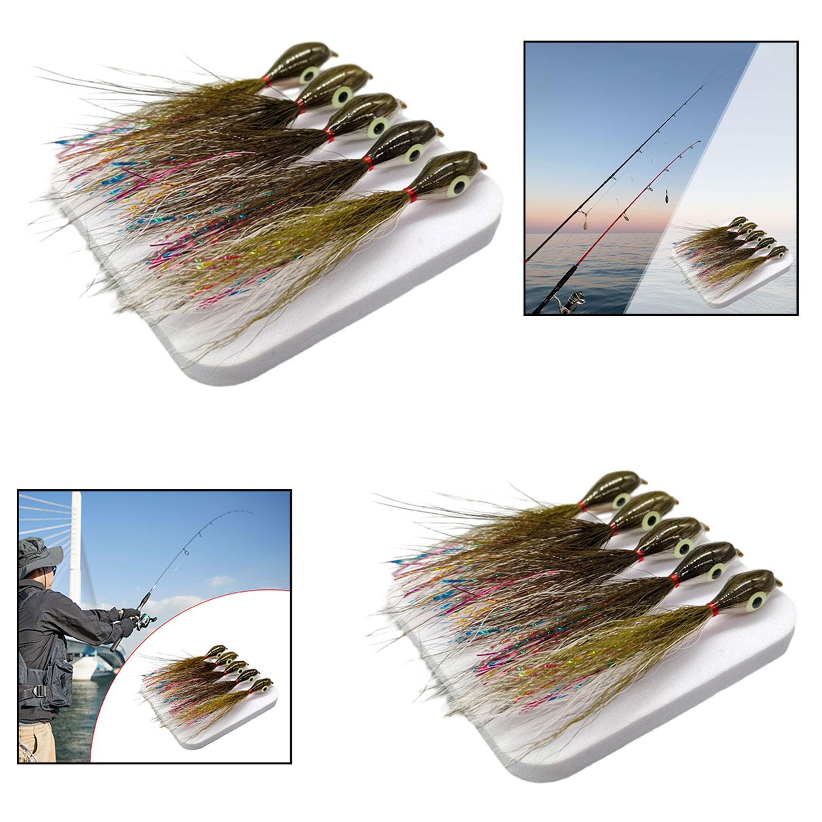 5Pcs Fly Fishing Lures with Sh - Fishing Lure Accessories ulasan dan harga