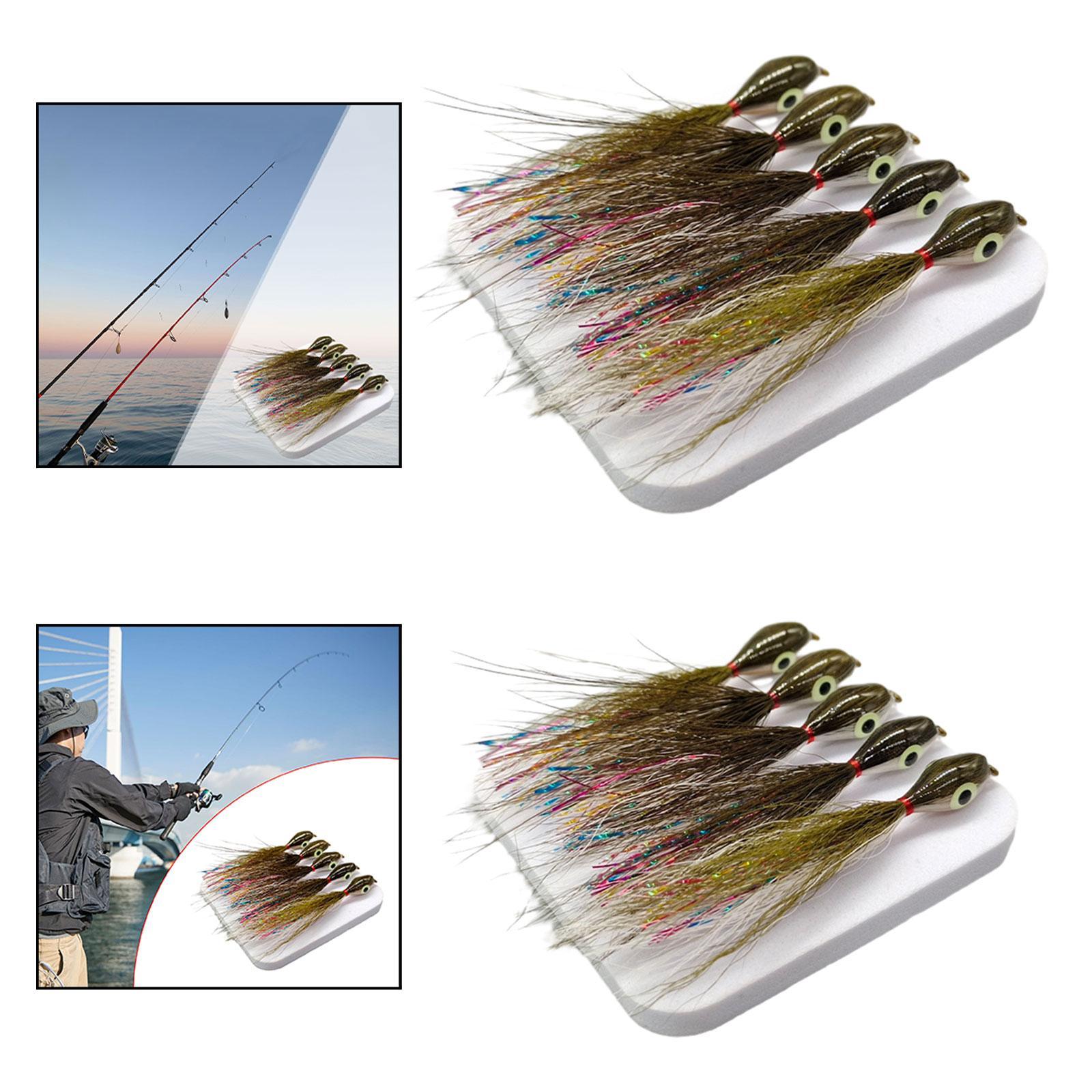 5Pcs Fly Fishing Lures with Sh - Fishing Lure Accessories ulasan dan harga