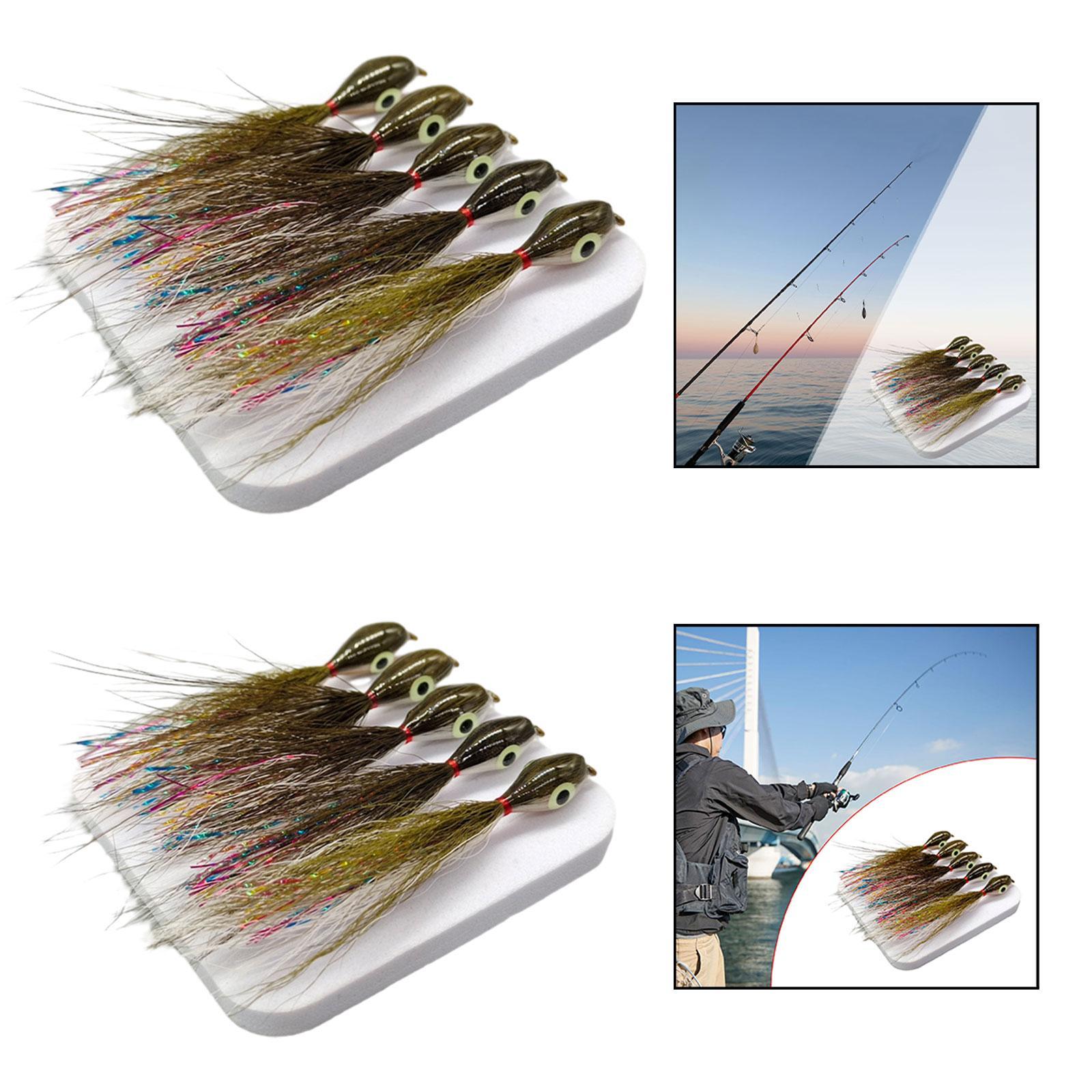 5Pcs Fly Fishing Lures with Sh - Fishing Lure Accessories ulasan dan harga